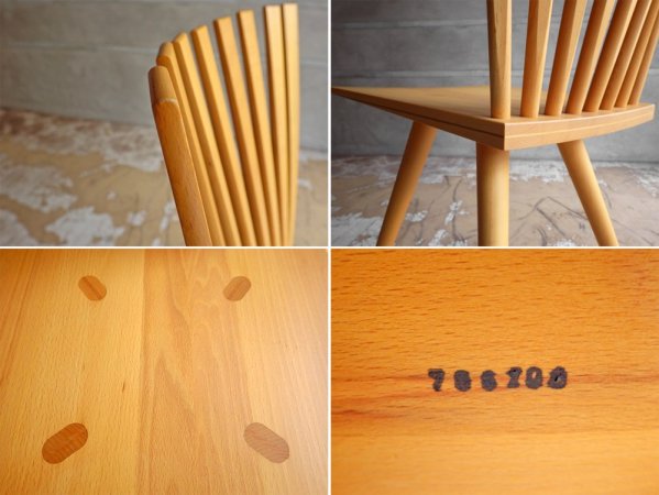 クビスト KVIST フレデリシア FREDERICIA ミカドチェア MIKADO CHAIR ダイニングチェア ビーチ材 デンマーク C ♪