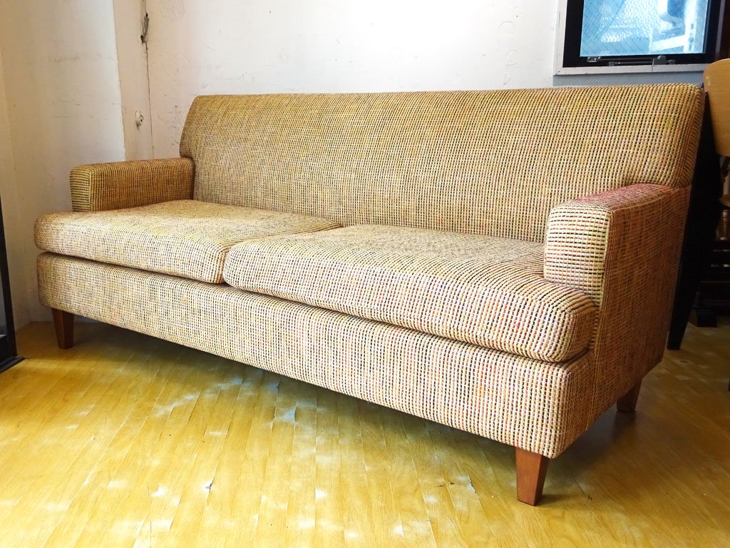 パシフィックファニチャーサービス PACIFIC FURNITURE SERVICE スタンダード A ソファ STANDARD A SOFA 2シーター ファブリック 美品 ★