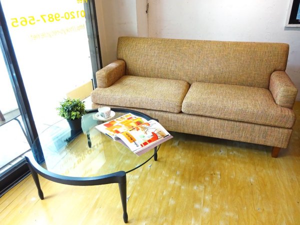 パシフィックファニチャーサービス PACIFIC FURNITURE SERVICE スタンダード A ソファ STANDARD A SOFA 2シーター ファブリック 美品 ★