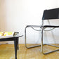 トーネット THONET S33 サイドチェア ブラックレザー ダイニングチェア バウハウス BAUHAUS マルト・スタム Mart Stam モダンデザイン 定価188,100円★