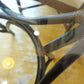 ヤマカワラタンジャパン yamakawa ラウンド ガラス ダイニングテーブル TD-170 直径100ｃｍ 天然ラタン 展示未使用品 定価12.1万円★
