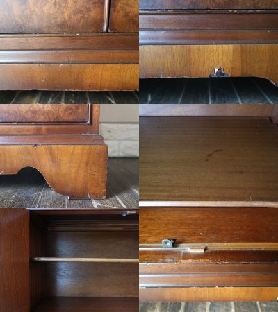 英国 アンティーク cameo furniture ブックシェルフ 1940's vintage ウォールナット材 ブックケース ◎