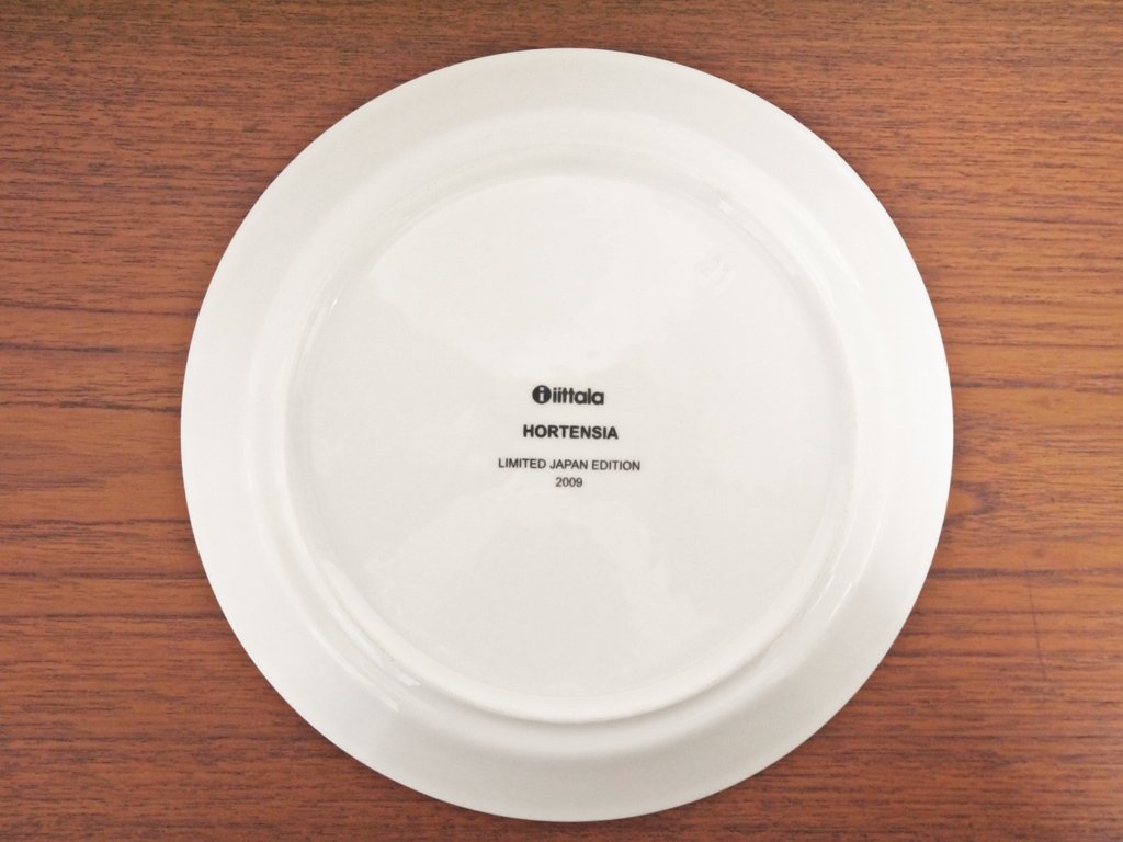 イッタラ iittala ホルテンシア HORTENSIA プレート 21.5cm ティーマ TEEMA × 石本藤雄 × 20th Anniversary 限定生産 北欧食器 ◇