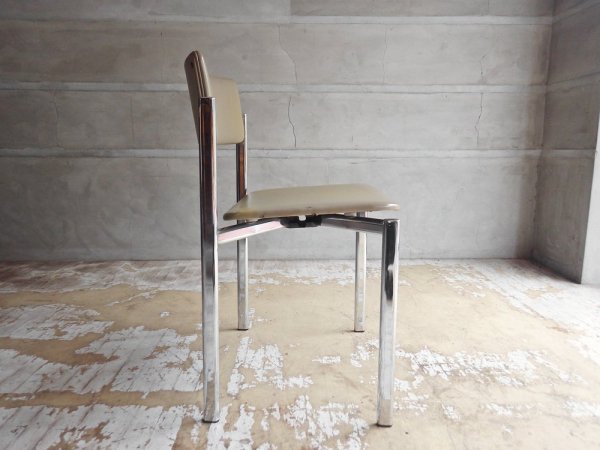 アスコ ASKO ビンテージ キキチェア KIKI chair ダイニングチェア PVCレザー イルマリ・タピオヴァーラ Ilmari Tapiovaara フィンランド ♪