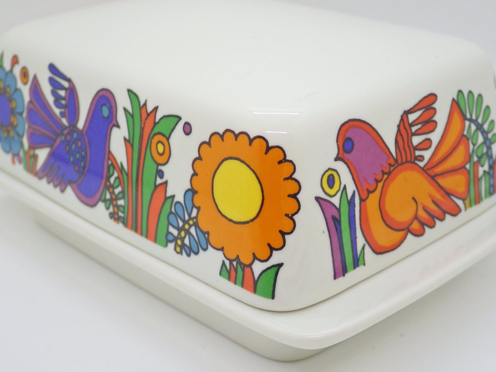 ビレロイ&ボッホ VILLEROY & BOCH アカプルコ ACAPULCO バターケース Christiane Reuter ビンテージ ドイツ ♪