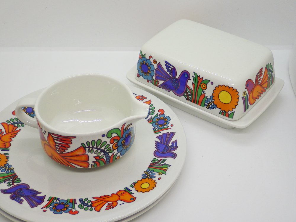 ビレロイ&ボッホ VILLEROY & BOCH アカプルコ ACAPULCO バターケース Christiane Reuter ビンテージ ドイツ ♪