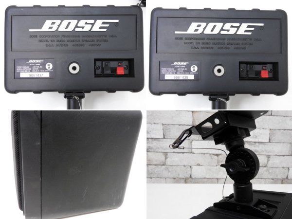 ボーズ BOSE スピーカーシステム 101MM ペア 天吊りブラケット付き 店舗什器 ●