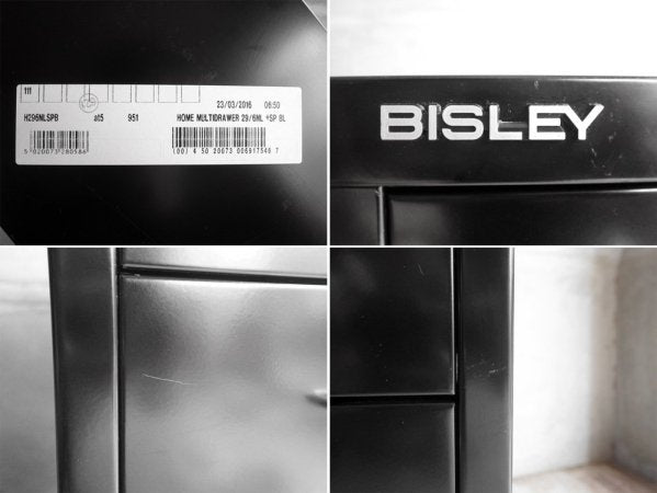ビスレー BISLEY ベーシック BASICシリーズ 29/6 A4 キャビネット ブラック 抽斗6杯 デスクワゴン オフィス家具 英国 A ♪