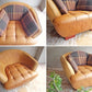 クラッシュゲート CRASH GATE タブレザーワークス tabu Leather Works オピアム 1P ソファ OPIUM SOFA  キャメル オイルレザー 定価176,000円 ♪