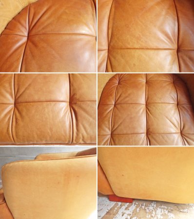 クラッシュゲート CRASH GATE タブレザーワークス tabu Leather Works オピアム 1P ソファ OPIUM SOFA  キャメル オイルレザー 定価176,000円 ♪