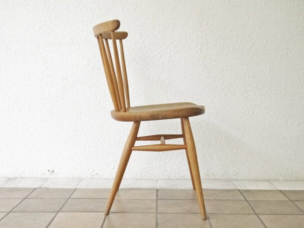 アーコール Ercol ファンバックチェア ボウバックチェア 3本タイプ エルム材 UKビンテージ Vintage 英国家具 希少品 ◇