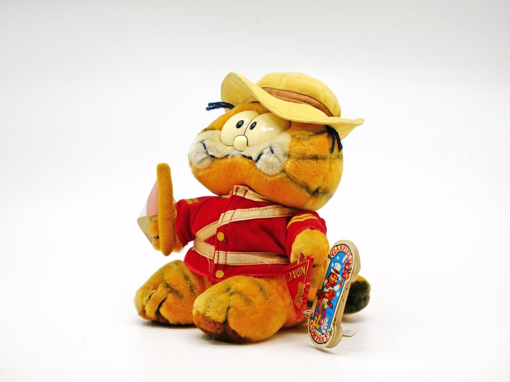 デイキン社 DAKIN ガーフィールド GARFIELD ぬいぐるみ カナダ 騎馬警察 H22cm タグ付 USビンテージ Vintage ●