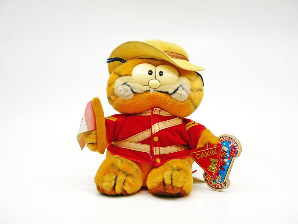 デイキン社 DAKIN ガーフィールド GARFIELD ぬいぐるみ カナダ 騎馬警察 H22cm タグ付 USビンテージ Vintage ●