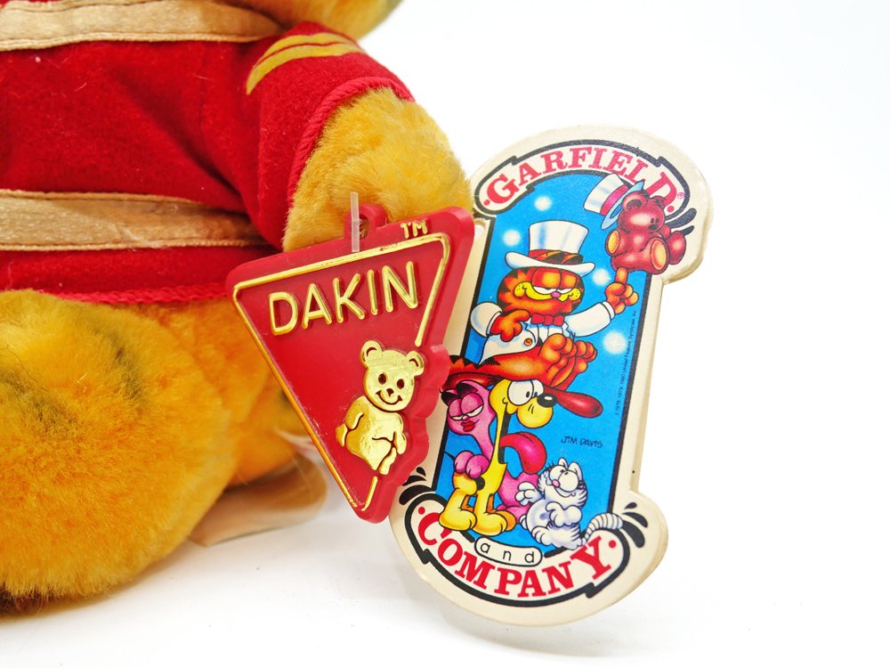 デイキン社 DAKIN ガーフィールド GARFIELD ぬいぐるみ カナダ 騎馬警察 H22cm タグ付 USビンテージ Vintage ●