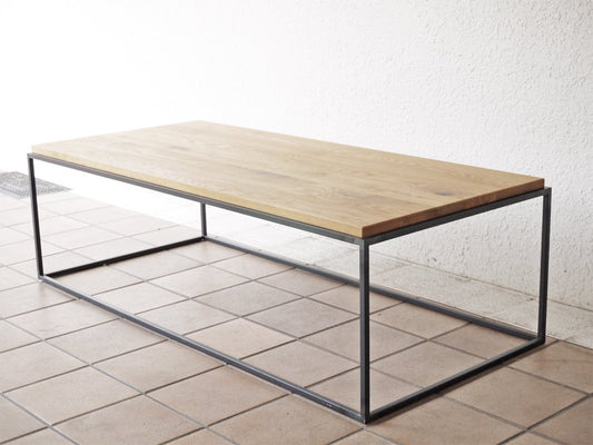 イデー IDEE フレイム テーブル ホワイトオーク トップ FRAME TABLE 1200 White Oak Top ローテーブル 定価\121,000- ◇