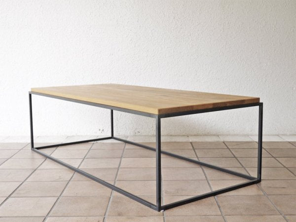 イデー IDEE フレイム テーブル ホワイトオーク トップ FRAME TABLE 1200 White Oak Top ローテーブル 定価\121,000- ◇