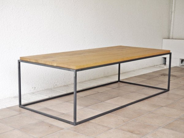 イデー IDEE フレイム テーブル ホワイトオーク トップ FRAME TABLE 1200 White Oak Top ローテーブル 定価\121,000- ◇