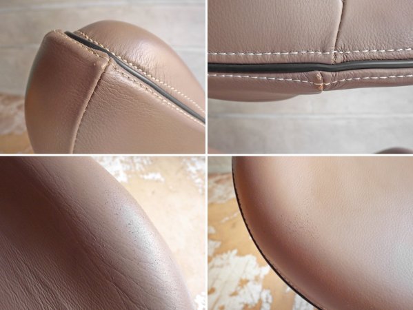 吉桂 iPole7 ウリドゥルチェア Wooridul Chair デスクチェア オフィスチェア 本革 グレー 廃番カラー 定価￥39,800- ♪