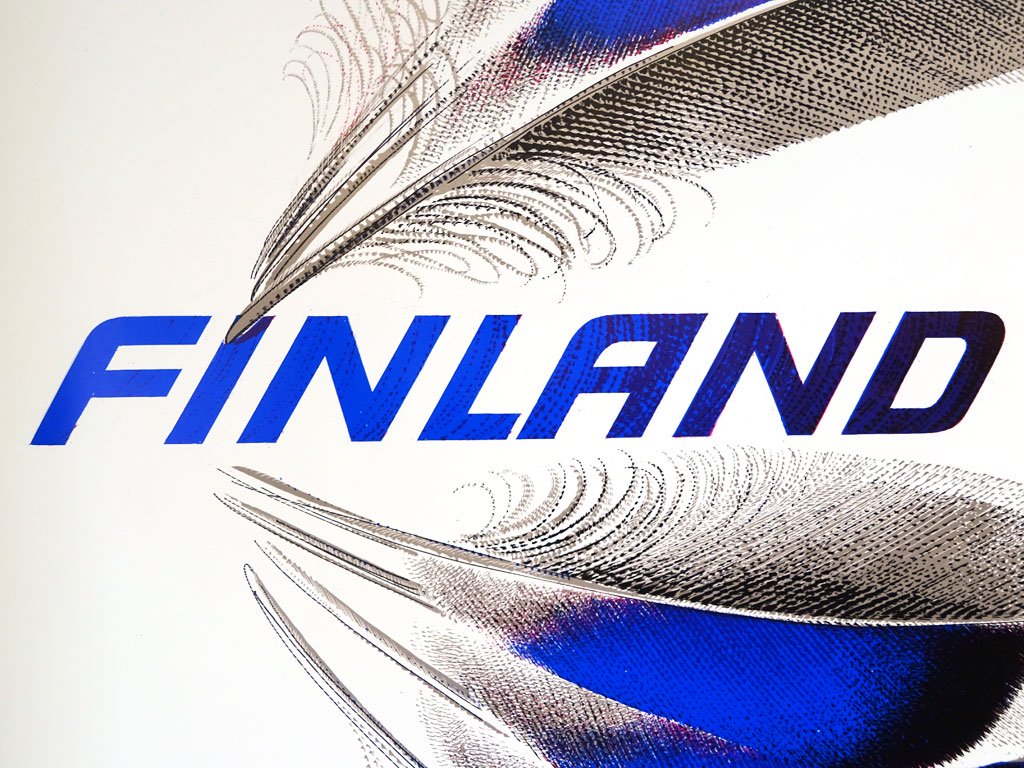 エリックブルーン Erik Bruun フィンランド展出展作品 FINLAND グラフィックデザイナー B1サイズ ★