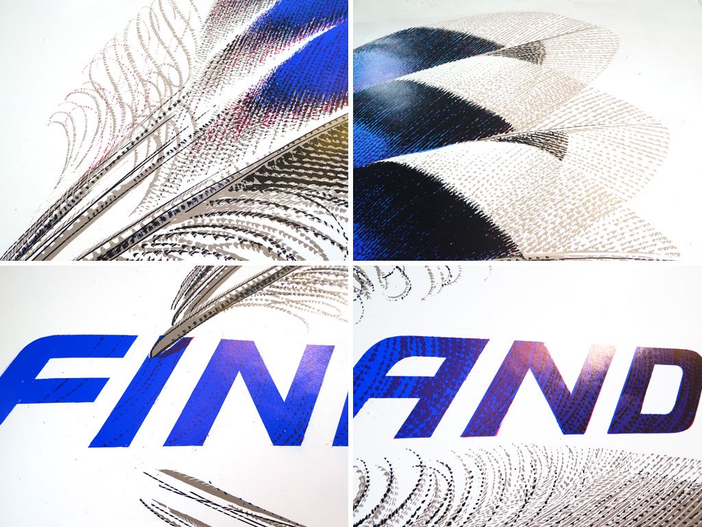 エリックブルーン Erik Bruun フィンランド展出展作品 FINLAND グラフィックデザイナー B1サイズ ★