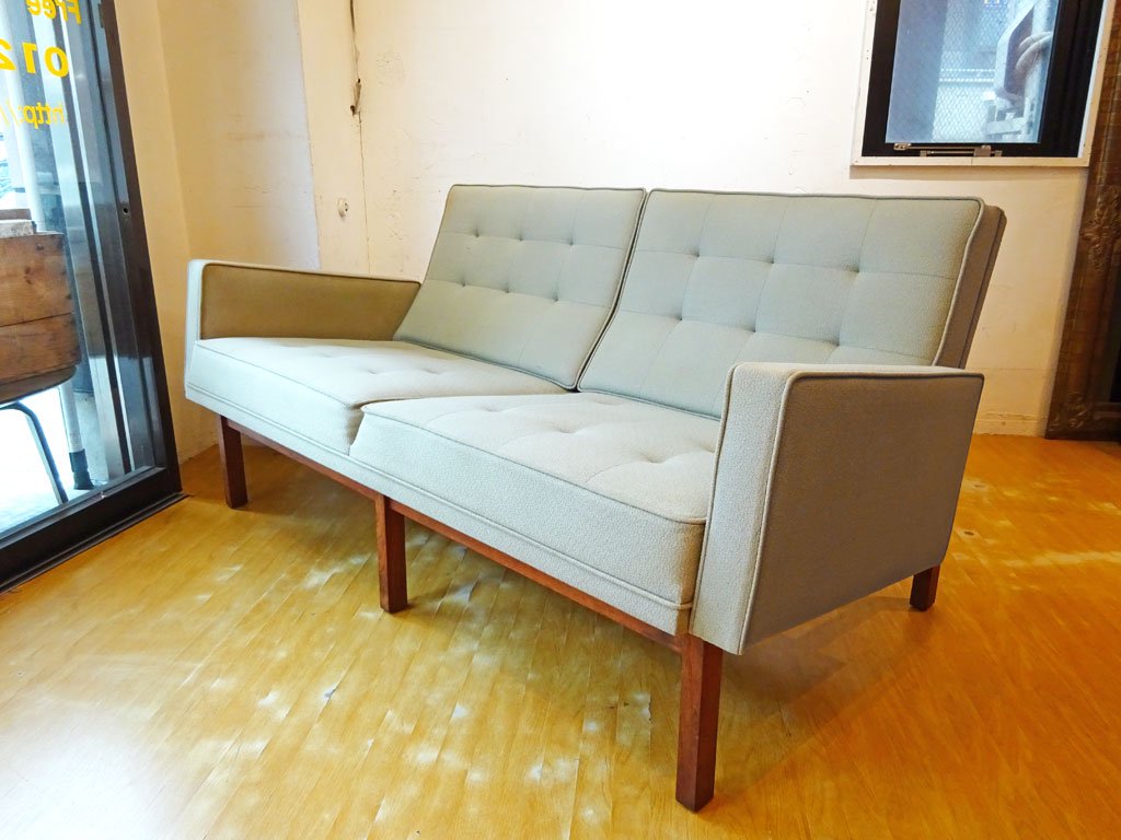 モダニカ MODERNICA Split Rail Arm Sofa 2シーター ソファ ファブリック ウォールナットベース ★