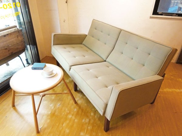 モダニカ MODERNICA Split Rail Arm Sofa 2シーター ソファ ファブリック ウォールナットベース ★