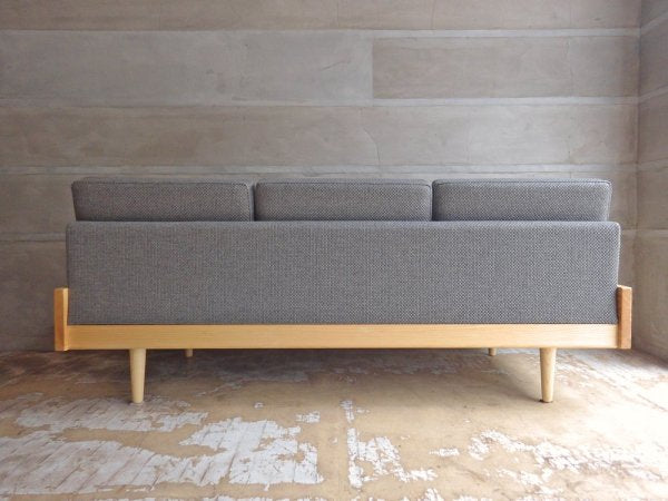 相合家具 SOGO × グラフ graf adシリーズ デイベッドソファ L DAY BED SOFA L 3Pソファ ホワイトアッシュ材 ファブリック 定価:288,000円 美品 ♪