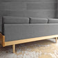 相合家具 SOGO × グラフ graf adシリーズ デイベッドソファ L DAY BED SOFA L 3Pソファ ホワイトアッシュ材 ファブリック 定価:288,000円 美品 ♪