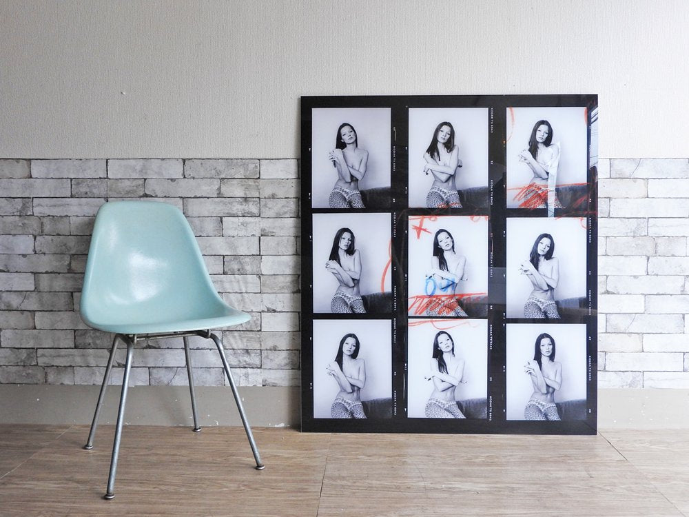 ミシェル・ハディ Michel Haddi フォトグラフアートパネル ケイト・モス Kate Moss シリアルナンバー入り 希少作品 Yellow Korner購入 ●
