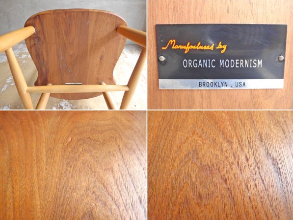 オーガニック モダニズム ORGANIC MODERNISM BROOKLYN ワカヤマ ダイニングチェア WAKAYAMA DINING CHAIR ウォールナット × ビーチ C ♪
