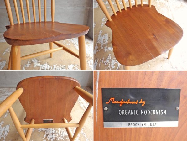 オーガニック モダニズム ORGANIC MODERNISM BROOKLYN ワカヤマ ダイニングチェア WAKAYAMA DINING CHAIR ウォールナット × ビーチ D ♪