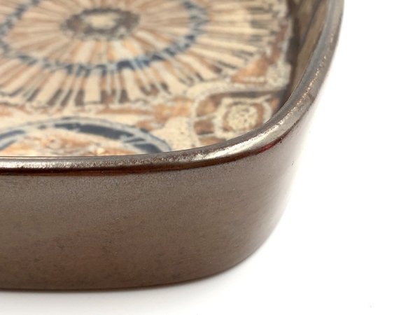 ロイヤルコペンハーゲン Royal Copenhagen バッカ Baca スクエアトレイ プレート ニルス・トーソン デンマーク 北欧食器 ◎