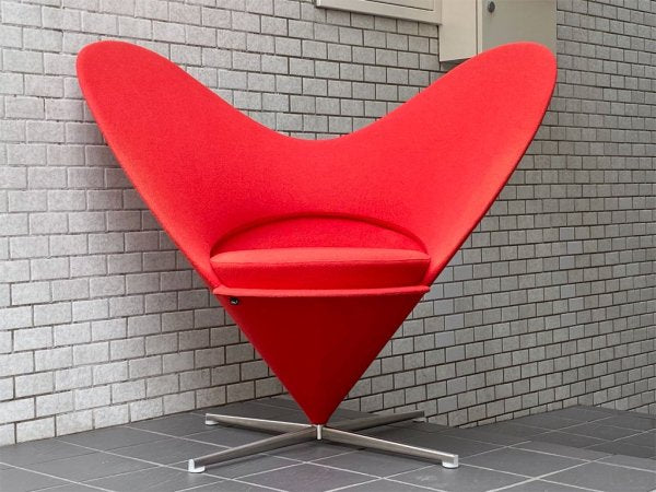 ヴィトラ vitra ハートコーンチェア Heart Cone Chair レッド ヴェルナー・パントン Verner Panton 名作椅子 ■