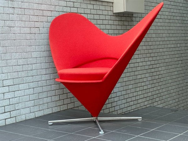 ヴィトラ vitra ハートコーンチェア Heart Cone Chair レッド ヴェルナー・パントン Verner Panton 名作椅子 ■