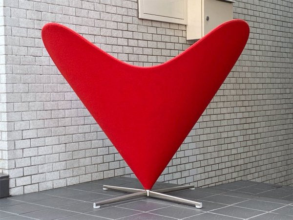 ヴィトラ vitra ハートコーンチェア Heart Cone Chair レッド ヴェルナー・パントン Verner Panton 名作椅子 ■