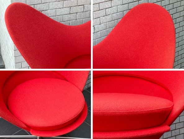 ヴィトラ vitra ハートコーンチェア Heart Cone Chair レッド ヴェルナー・パントン Verner Panton 名作椅子 ■