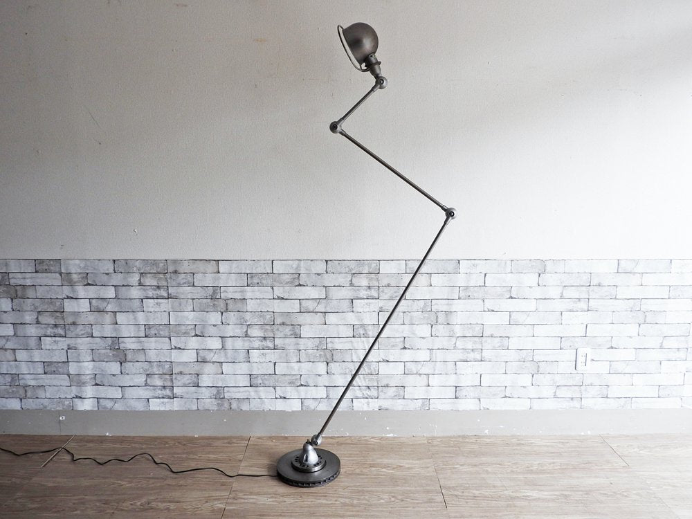 ジェルデ JIELDE 3アーム フロアランプ FLOOR LAMP インダストリアル シルバーメタル 初期型 ビンテージ ●