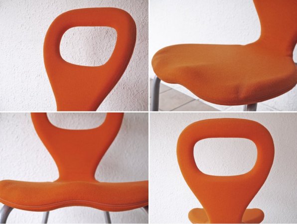 モローゾ Moroso テレビチェア TV CHAIR オレンジ マーク・ニューソン Marc Newson スタッキングチェア イタリア A ◇