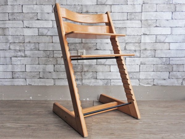 ストッケ STOKKE トリップトラップ TRIPP TRAPP 旧型 ベビーチェア キッズチェア ナチュラル ノルウェー 北欧家具 ●