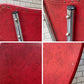 フランスビンテージ France Vintage チェア スチールレッグ ビニールレザー レッド ■