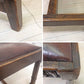 イギリスアンティーク UK Antique ダイニングチェア 2脚セット オーク材 本革 ブラウン スタッズ 鋲打ち 英国ビンテージ A ●