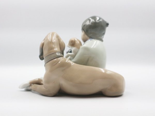 リヤドロ LLADRO 『 みんなのお友達 』 フュギュリン 犬  陶器 箱付き 廃番品 ◎