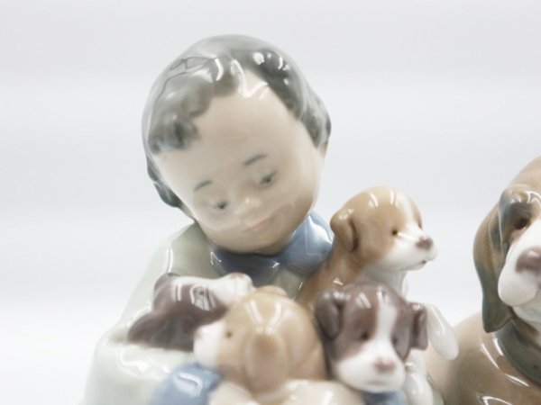 リヤドロ LLADRO 『 みんなのお友達 』 フュギュリン 犬  陶器 箱付き 廃番品 ◎