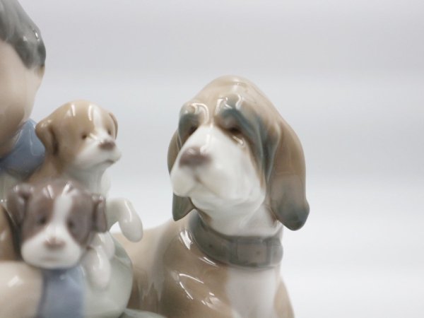 リヤドロ LLADRO 『 みんなのお友達 』 フュギュリン 犬  陶器 箱付き 廃番品 ◎