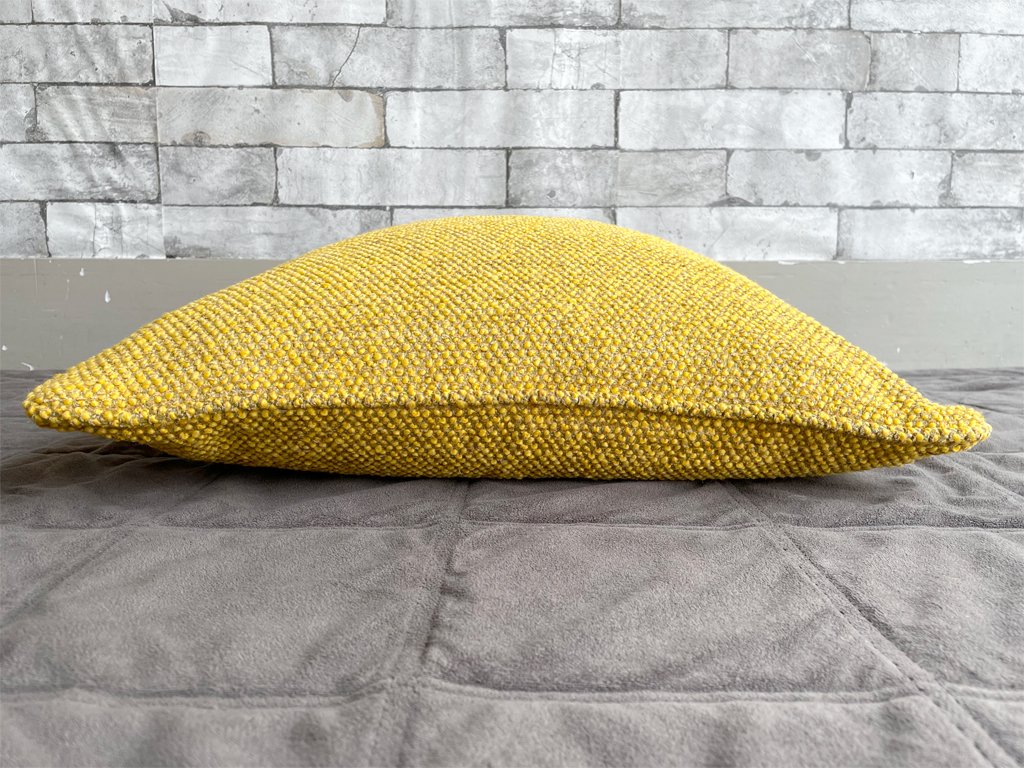 ザ コンランショップ THE CONRAN SHOP クッション 4個セット クヴァドラ Kvadrat サファイア イエロー 中綿新調済み ●