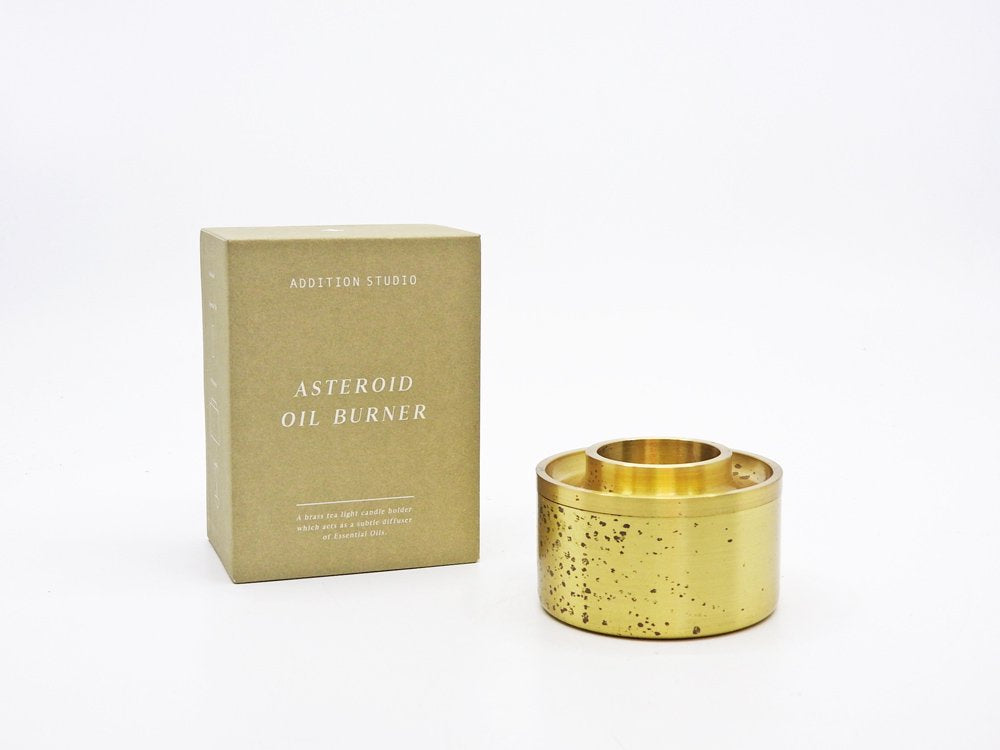 アディションスタジオ ADDITION STUDIO オイルバーナー ASTEROID OIL BURNER オイルディフューザー アロマ キャンドル 真鍮 箱付 オーストラリア ●