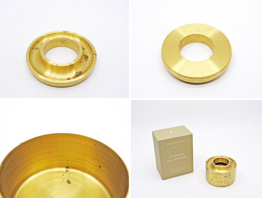 アディションスタジオ ADDITION STUDIO オイルバーナー ASTEROID OIL BURNER オイルディフューザー アロマ キャンドル 真鍮 箱付 オーストラリア ●