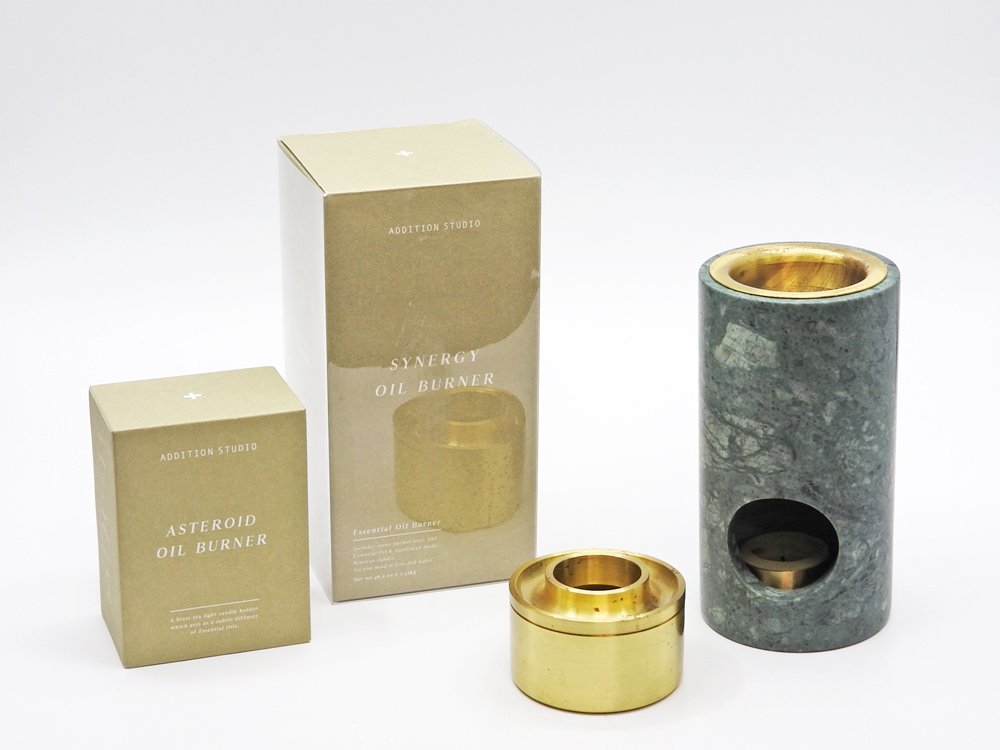 アディションスタジオ ADDITION STUDIO オイルバーナー ASTEROID OIL BURNER オイルディフューザー アロマ キャンドル 真鍮 箱付 オーストラリア ●