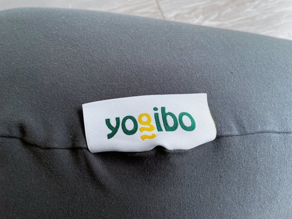 ヨギボー yogibo サポート Support ビーズソファ ビーズクッション クッション 背もたれ&肘置き ダークグレー 定価15,290円 替えカバー付 ●