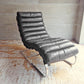 ハロ HALO ビルバオ デイベッド BILBAO DAYBED シェーズロング レザー 本革 OLD SADDLE BLACK ビンテージ加工 ブラック 定価約220,000円 ♪